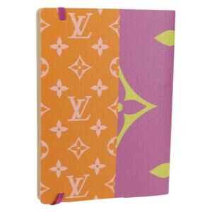 LOUIS VUITTON Monogram Giant Notebook MM Note Cover Purple LV Auth 154945M